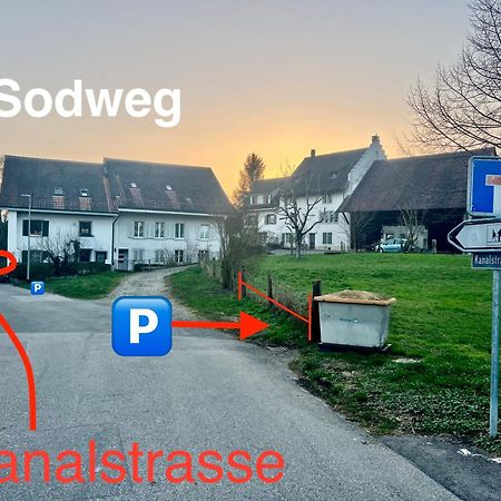 Tiny House Chez Claudine - Relaxen, Workspace, Naehe Thermen, Netflix, Free Parking & Wifi Brugg  Zewnętrze zdjęcie