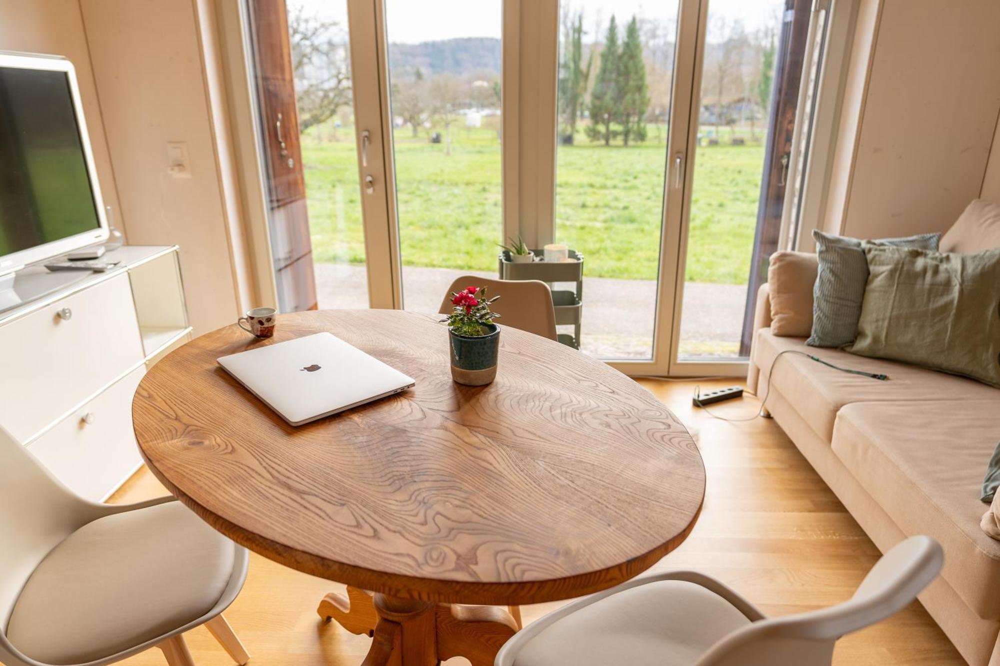 Tiny House Chez Claudine - Relaxen, Workspace, Naehe Thermen, Netflix, Free Parking & Wifi Brugg  Zewnętrze zdjęcie